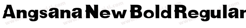 Angsana New Bold Regular字体转换